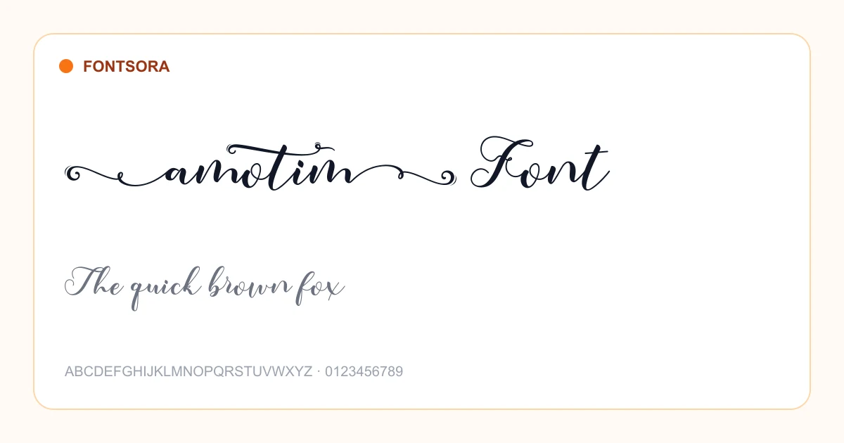 Amotim Font font preview