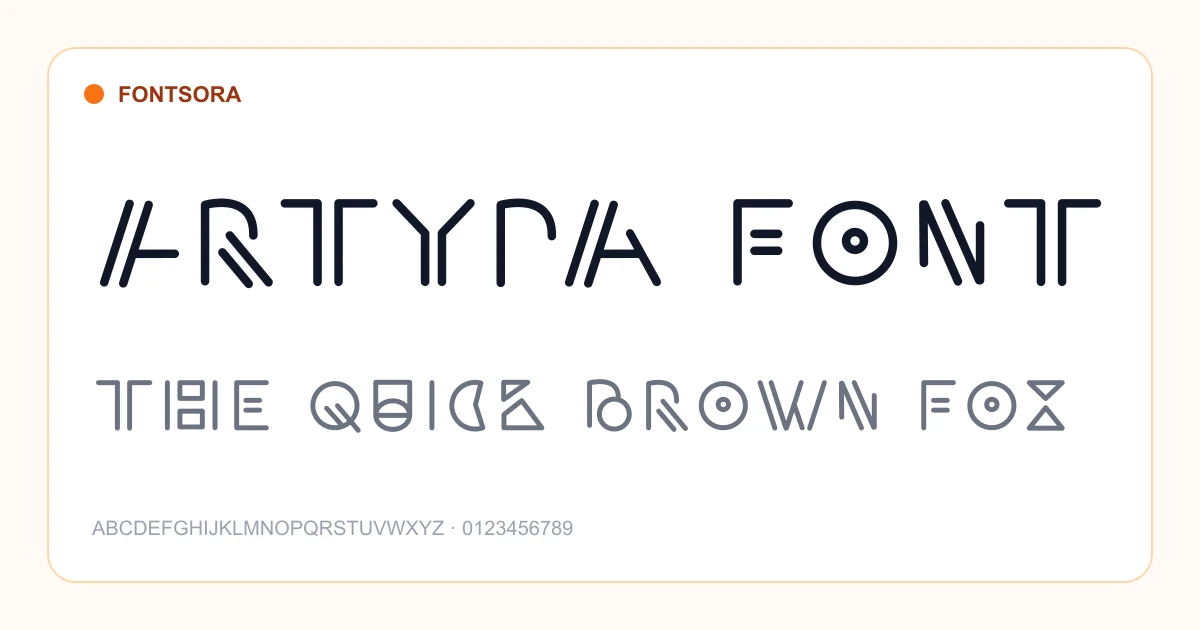 Artypa Font font preview