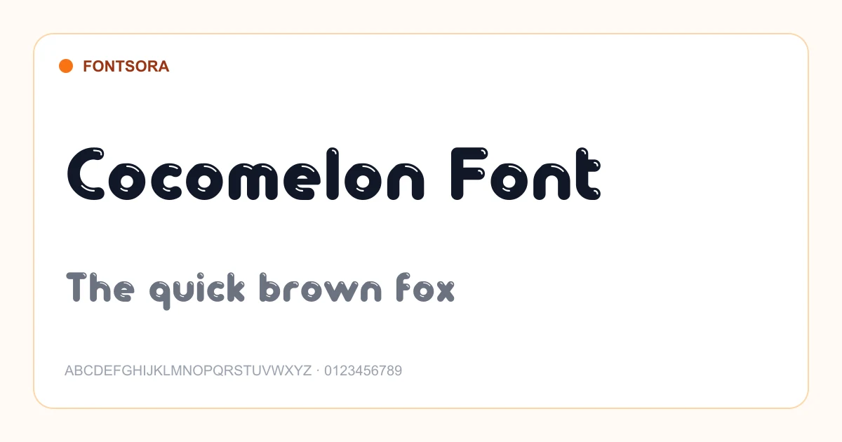 Cocomelon Font font preview