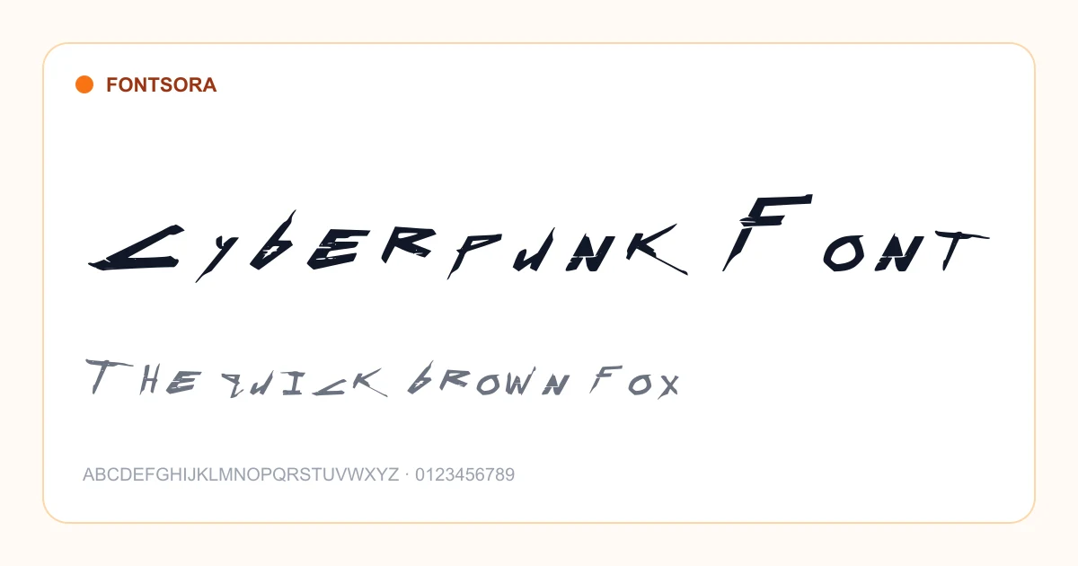 Cyberpunk Font font preview