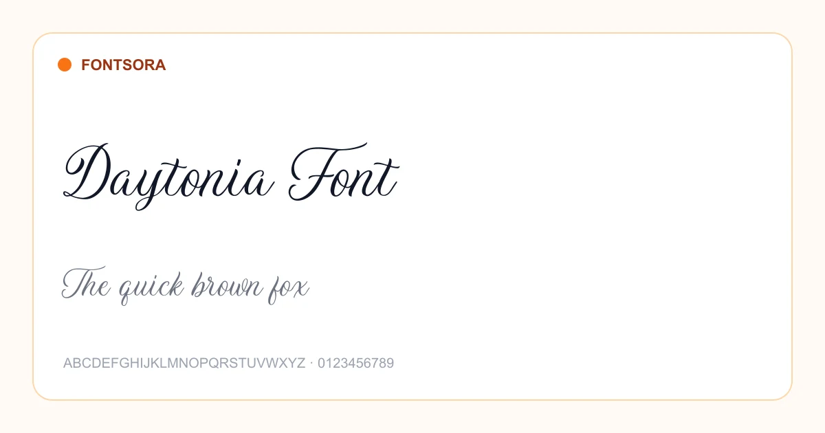Daytonia Font font preview