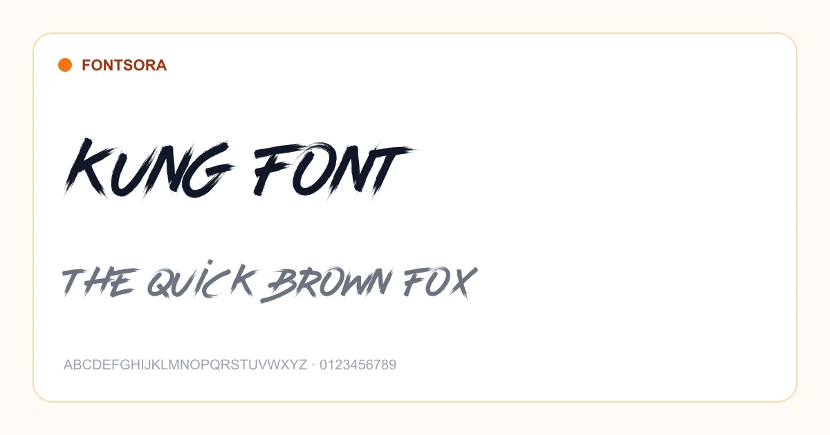 Kung Font font preview