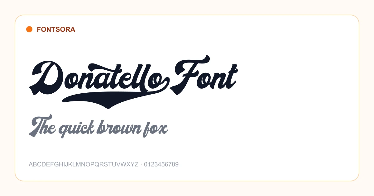 Donatello Font font preview