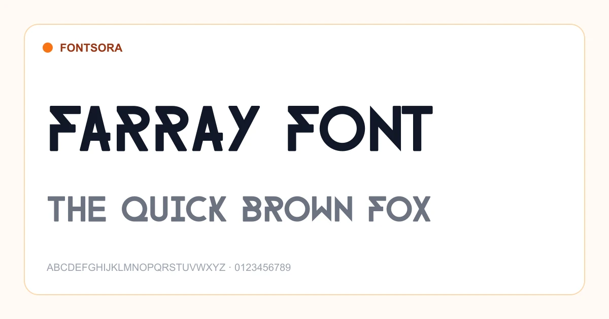 Farray Font font preview